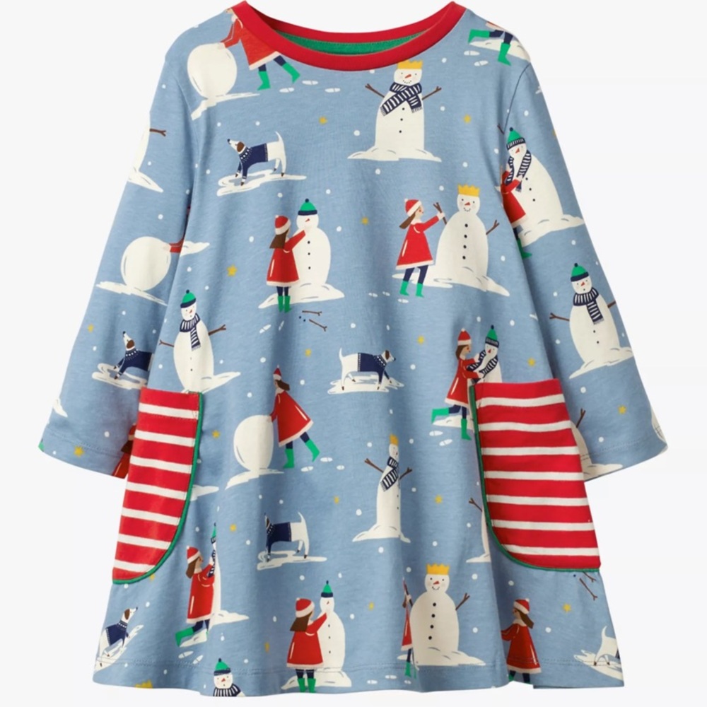 Mini Boden Winter printed tunic